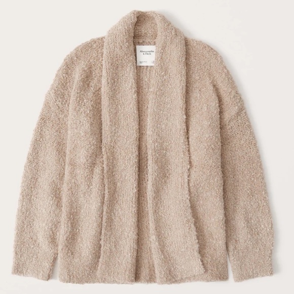 Abercrombie Fitch Boucle Shawl Cardigan 